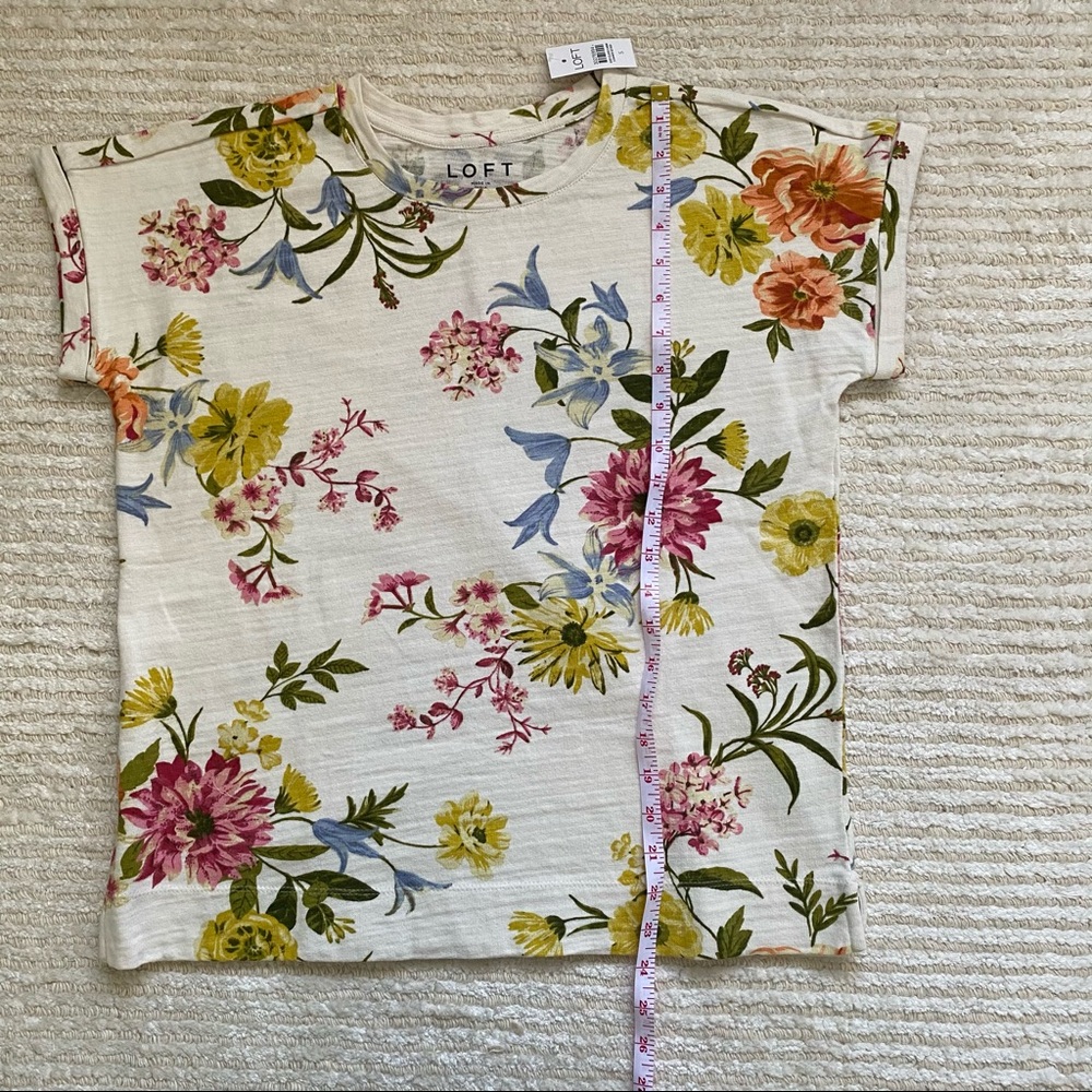 NWT Loft garden sweatshirt tee - Picture 9 of 13